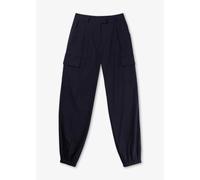REPLAY Womens Cargo Trousers In Blue Size: S, Colour: Navy Fabric