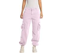 Replay women's cargo trousers with stretch, pink (Bubble Pink 066), 27W