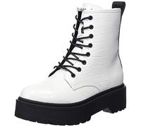 REPLAY Women's Doc Jungle Mid Calf Boot, 061white, 7.5 UK