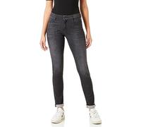 Replay Women's Jeans Faaby Flare-Fit Trousers with Power Stretch, Black Delavè 099 (Black), 31W / 32L