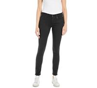 Replay women's jeans New Luz skinny fit Hyperflex Forever Dark with stretch, black (Black 098), 25W / 30L