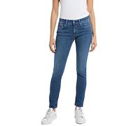 Replay women's jeans New Luz skinny fit with power stretch, blue (Medium Blue 009), 28W / 30L