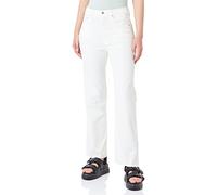 REPLAY Women's Jeans Reyne Straight-Fit, Natural White 100 (White), 29W / 28L