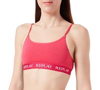 REPLAY Women's Lady Casual Bralette Style 1 T/C 1pcs Cover hangtag Bra, red, M