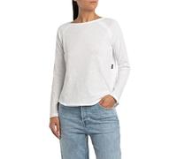 Replay women's long-sleeved shirt made of cotton, white (White 001), XL