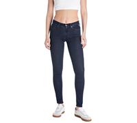 Replay Women's New Luz Powerstretch Denim Jeans, 007 Dark Blue, 27W x 28L