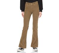 REPLAY Women's NEWLUZ Flare Jeans, Beige (121 Beige), 25W / 32L