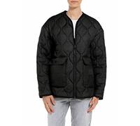 REPLAY women's quilted jacket with zip, Blackboard 099 (Black), S