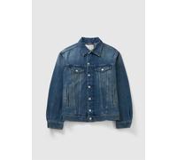 REPLAY Womens Rose Label Denim Jacket In Medium Blue Size: S, Colour: Blue Fabric