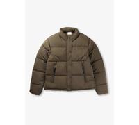 REPLAY Womens Short Puffer Jacket In Army Green Size: L, Colour: Green Fabric