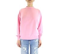 REPLAY women's sweatshirt Second Life made of 100% cotton, Light Rose 307 (pink), S