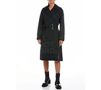 REPLAY Women's Trench Coat Knee Length, Blackboard 998 (Black), XL