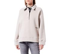 REPLAY Women's W3705 Sweatshirt, 650 Stone Ivory, M