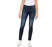 REPLAY Women's WHW689 Indigo Power Stretch Jeans, Dark Blue 007-2, 24W / 32L
