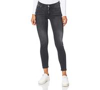 REPLAY Women's WHW689 Luzien Black Power Stretch Jeans, 097 Dark Grey, 29W / 30L