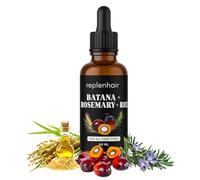 Replenhair Rosemary & Batana Oil for Hair Growth | Unrefined Cold-Pressed Oil by Dr. Sebi | Boosts Hair Growth, Repairs & Adds Shine, Soothes Scalp, Fights Dandruff | Sourced from Honduras - 60ml