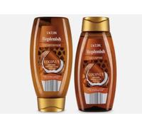 Replenish Coconut Shampoo and Conditioner Set | 500mL Each | Coconut Oil & Cocoa Butter, Dry & Frizzy Hair, Nourishing Formula, 2-Piece Set, Natural Ingredients