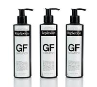 Replexion GF Hair Growth Shampoo for Men & Women - Anti Hair Loss, Hair Thickening, Biotin & Growth Factors - Post Hair Transplant Care, DHT Blocker, Shampoo for Thinning Hair - 3 x 250ml