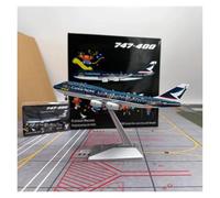 Replica Aircraft Models 1:400 for Cathay Pacific B747-400 Millennium B-HOX/Asia Metropolis B-HOY Simulation Collection Diecast Aircraft Model Miniature Airplane Model