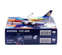 Replica Aircraft Models 35cm Beautiful Scale Aircraft Models 1/200 For Singapore Airlines B747-400 9V-SPK Airplane Aviation Exhibits Miniature Airplane Model(Standard)