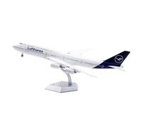Replica Aircraft Models 38CM 1/200 Aircraft Model Kit For Lufthansa For Boeing B747-8I D-ABYA Large Scale Diecast Airplane Model Miniature Airplane Model(Flap)