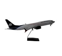 Replica Aircraft Models 47cm Scale Aircraft Die Casting Model 1:85 Aeromexico For Boeing 737 MAX Airplane Replica Ornaments Miniature Airplane Model(With light)