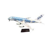 Replica Aircraft Models 47CM Scale Airplane Model 1/160 Civil Aviation Aircraft Japan Air For ANA For Airbus A380 Plane Replica Miniature Airplane Model(Blue NO LED)