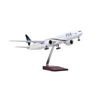 Replica Aircraft Models 47cm Scale Alloy Model Airplane 1/157 Pakistan For Boeing 777 Passenger Aircraft Model Aviation Exhibits Miniature Airplane Model(With light)
