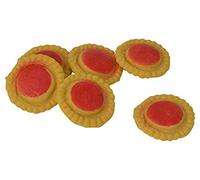 Replica Fake Plastic Jam Tarts - Pack of 6 Imitation Display Prop