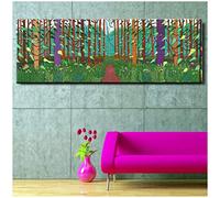 Replica Print on Canvas David Hockney Winter Timber Oil Painting Huge Sizes Giclee Poster Print on Canvas for Wall Painting