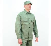 Replica WW2 US Army HBT Jacket. Light Tone Green AG448