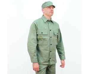 Replica WW2 US Army HBT Jacket. Light Tone Green AG448