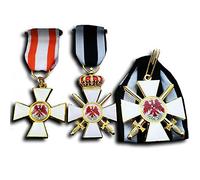 Replicamilitarymedals Military Medal Order of the Red Eagle 1st 2nd 3rd Class Prussian WW1 German Medal SET Repro