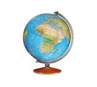 Replogle Illuminated World Globe with Stand, 12 Inch diamteter light up globe with 3-D Raised Relief Texture. Perefect for Children And Kid's Classroom and home Decor, Made In USA