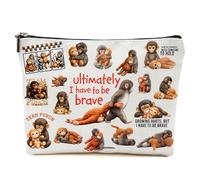 Repnalm Punch the Monkey Plush Team Makeup Bag for Women Cosmetic Bag for Best Friend