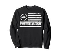 Repo Repoman Repo Man US American Flag Patriotic Retro Sweatshirt