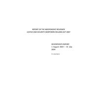 Report of the Independent Reviewer Justice and Security (Northern Ireland) Act 2007. Seventeenth Report 1st August 2023 - 31st July 2024 11/06/2025