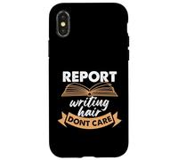Report Writing Hair Don't Care Design Case for iPhone X/XS