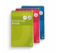 Reporters Notepad Spiral Notebook Fine Pages Durable Spiral Bound for School Office College Thick Paper Writing Students Professionals Hard Cover Notebook Planning Organizer Spiral Note Pad(1 Count)