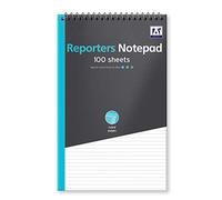 Reporters Ruled White Paper Writing Notepad Twinwire 100 Sheets