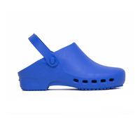 REPOSA Eco - Women's and Men's Clogs in Rubber Comfortable, Lightweight and Antishock for Home, Gardening and DIY - Women's Anatomical Flip Flops with Side Holes, Back Strap and Non-Slip Effect, Blue