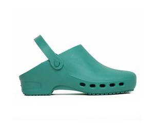 REPOSA Eco - Women's and Men's Clogs in Rubber Comfortable, Lightweight and Antishock for Home, Gardening and DIY - Women's Anatomical Flip Flops with Side Holes, Back Strap and Non-Slip Effect, green