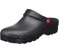 REPOSA Light Shock, Sanitary Clogs for Women Men in EVA, SRC Antibacterial Non-Slip Sole and Flip Strap, Anatomical Anti-Shock Sanitary Slippers, Ultralight Breathable Sanitary Shoes, Black, 11.5 UK