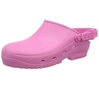 REPOSA Max Model Sanitary Clogs, Professional Clog with Strap and SRC Non-Slip Rubber Sole, Anatomic, Anti-Static and Lightweight Footbed, Fuchsia, 4 UK