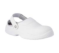 REPOSA Medical, Unisex-Adult Clogs White Size: 4 UK