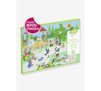 Repositionable Fanfare DJECO wall stickers green