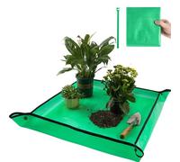 Repotting Mat for Indoor Plant Transplanting Control Mess, 26.8"X26.8" Waterproof Succulent Potting Mat Square Planting Tray Soil Change Mat Gardening Gifts for Plant Lovers