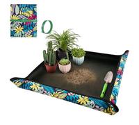 Repotting Mat for Plant Transplanting and Mess Control 29.5"x 29.5" Oxford Fabric Waterproof Potting Foldable Indoor Portable Gardening Tray Unique Gifts Lovers