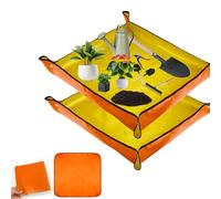 Repotting Mat Waterproof,2 Pack 100X100Cm Orange,Plant Transplanting Mat,Waterproof Gardening Mat For Indoor/Outdoor Gardening,Ideal For Home Gardeners & Plant Enthusiasts,Gardening Accessories