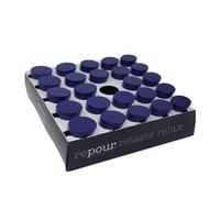 Repour Wine Saver and Stopper - Removes Oxygen, Preserving and Keeping Wine As Fresh As The Day The Bottle Was Opened - 24-Pack Blue